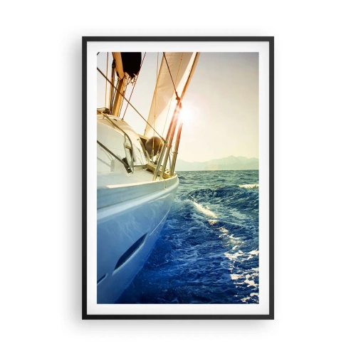 Poster in een zwarte lijst - Voor het avontuur - 61x91 cm