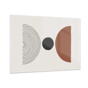 Schilderen op glas - Het middelpunt van de aandacht - 100x70 cm