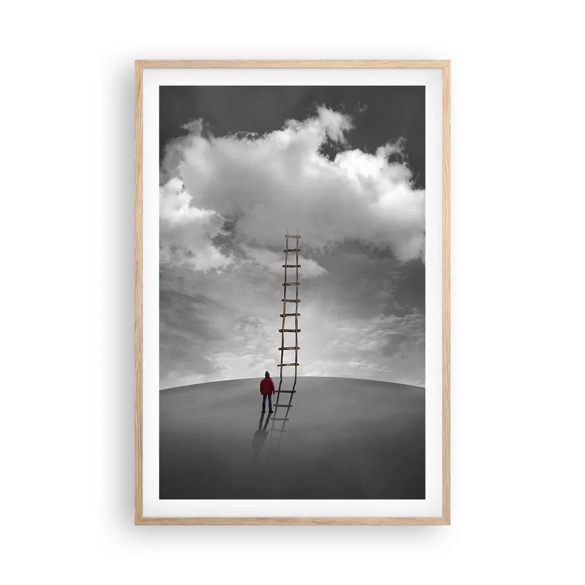 Een poster in een licht eiken lijst - Alles is mogelijk - 61x91 cm