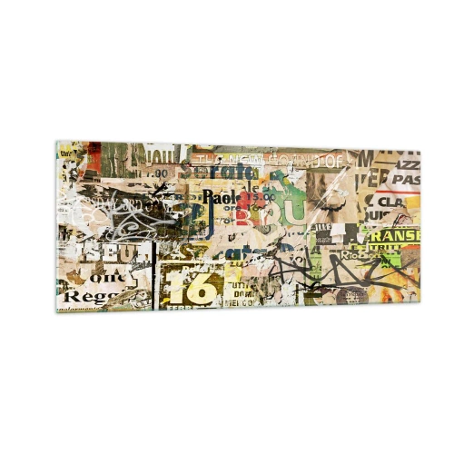 Schilderen op glas - O, het gebeurt... - 100x40 cm