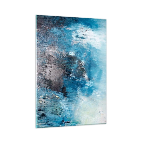 Schilderen op glas - Rhapsody in Blauw - 50x70 cm