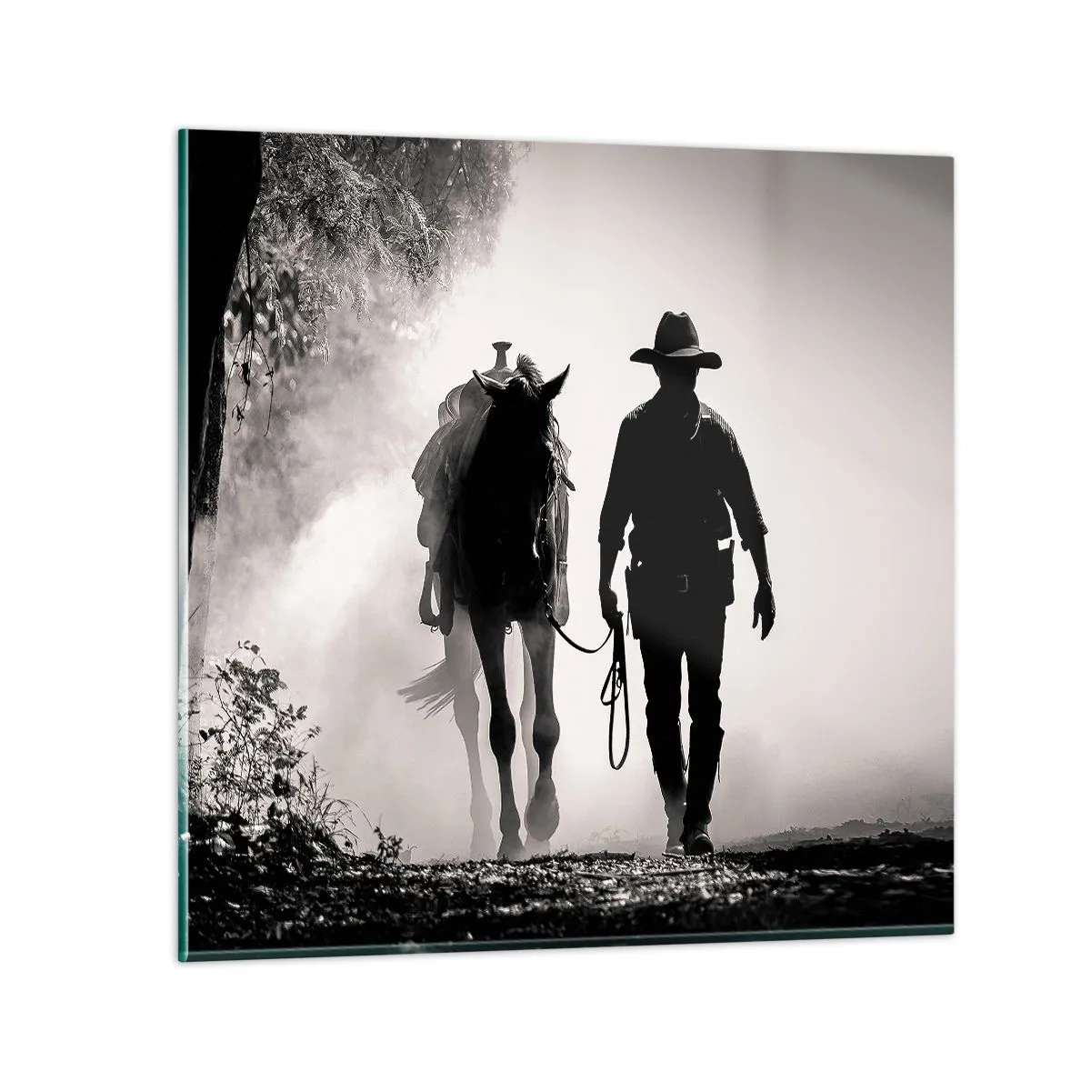 Schilderen op glas - Texas ochtend - 70x70 cm