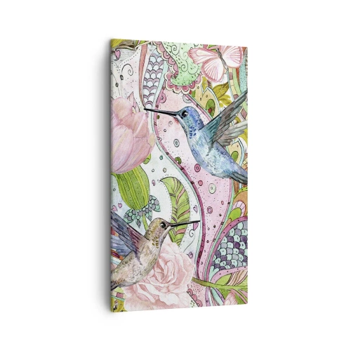 Schilderen op canvas - Verstrikt in wijnstokken - 45x80 cm