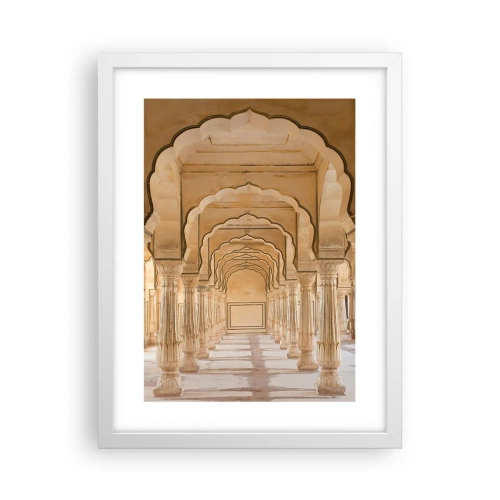 Poster in een witte lijst - In het paleis van de maharadja - 30x40 cm