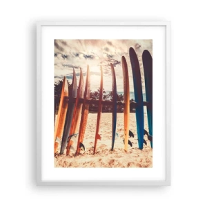 Poster in een witte lijst - Weltrusten, zie je morgen - 40x50 cm