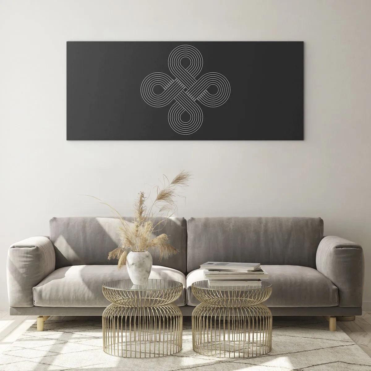 Schilderen op glas - In de Keltische geest - 140x50 cm