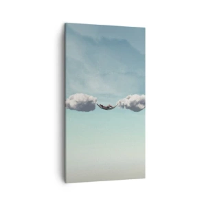 Schilderen op canvas - Het geluk van het moment - 45x80 cm