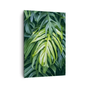 Schilderen op canvas - Dompel jezelf onder in de frisheid - 70x100 cm