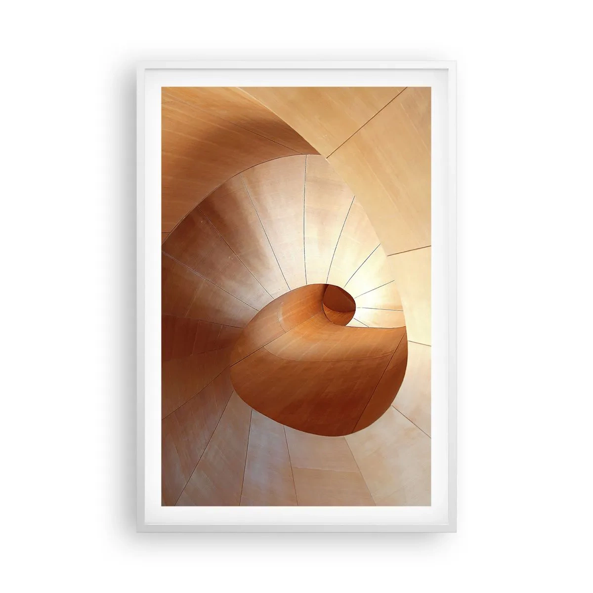 Poster in een witte lijst - Architecturale serpentijn - 61x91 cm