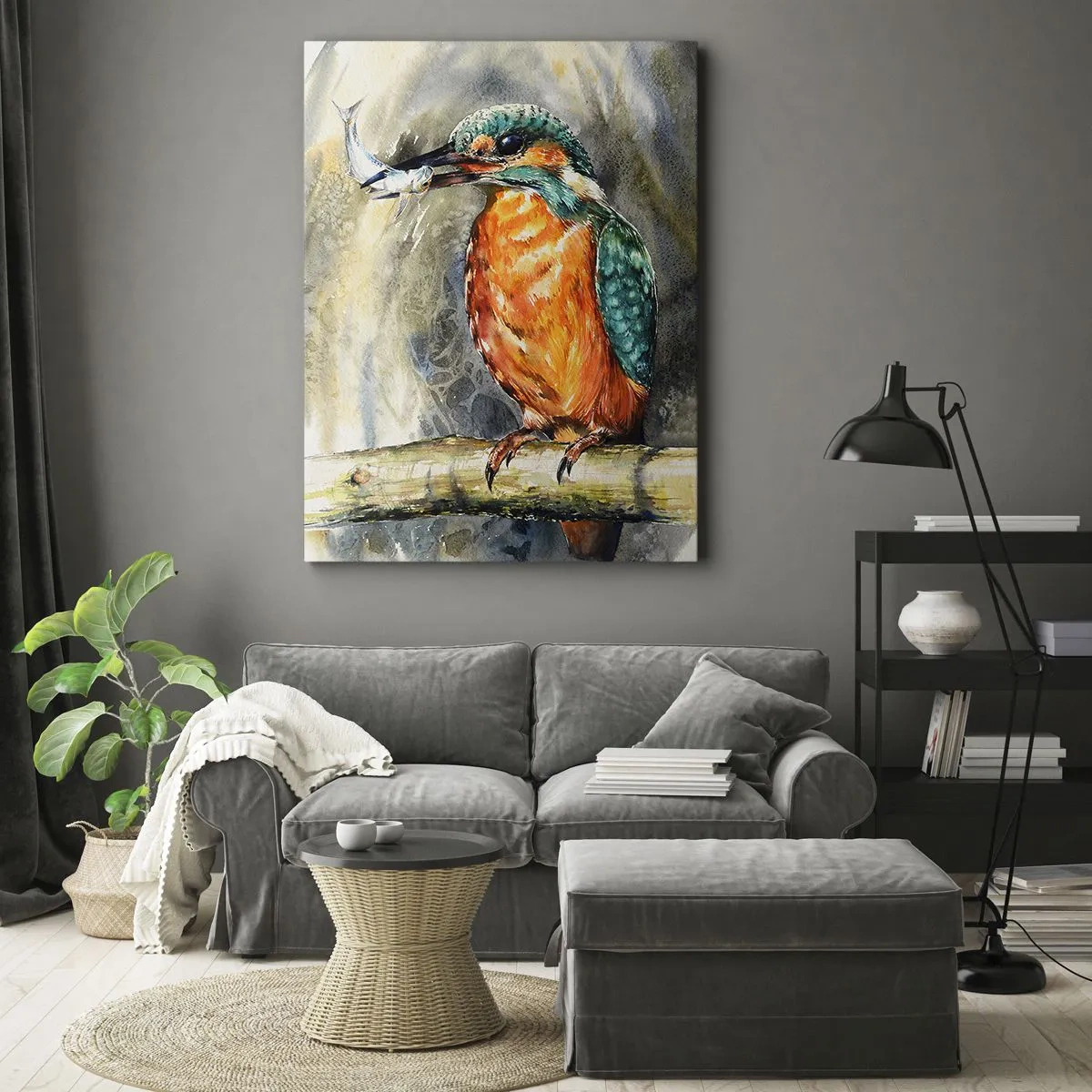 Schilderen op canvas - Wet van de natuur - 45x80 cm