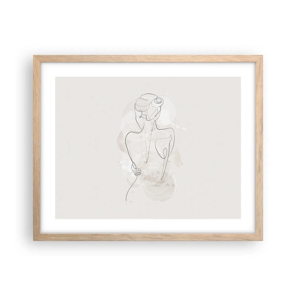 Een poster in een licht eiken lijst - Als een gevoelig instrument - 50x40 cm