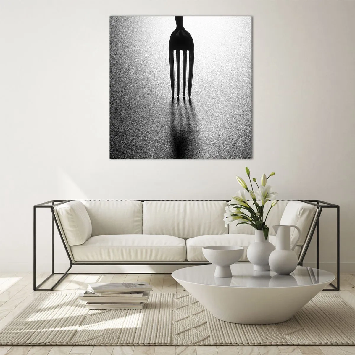 Schilderen op glas - Licht en schaduw - 60x60 cm