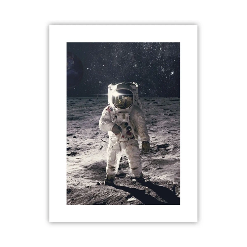 Poster - Groetjes van de maan - 30x40 cm