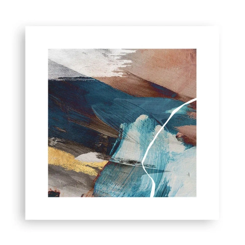 Poster - Met panache en energie - 30x30 cm