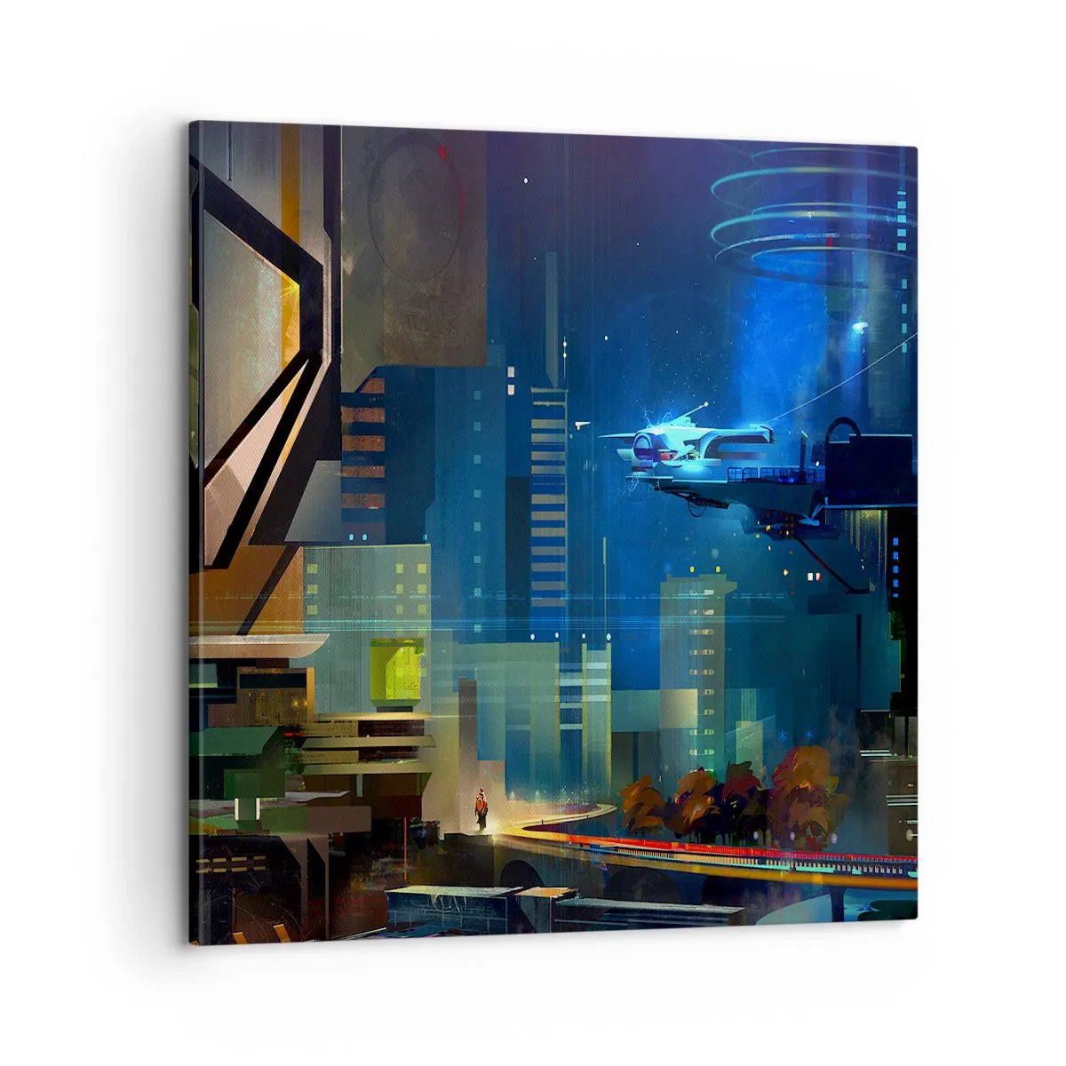 Schilderen op canvas - In de nabije toekomst - 60x60 cm