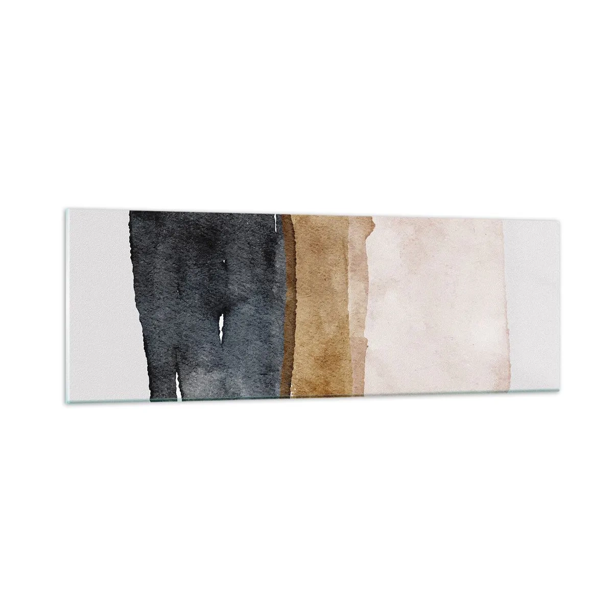 Schilderen op glas - De samenstelling van de kleuren van de aarde - 90x30 cm