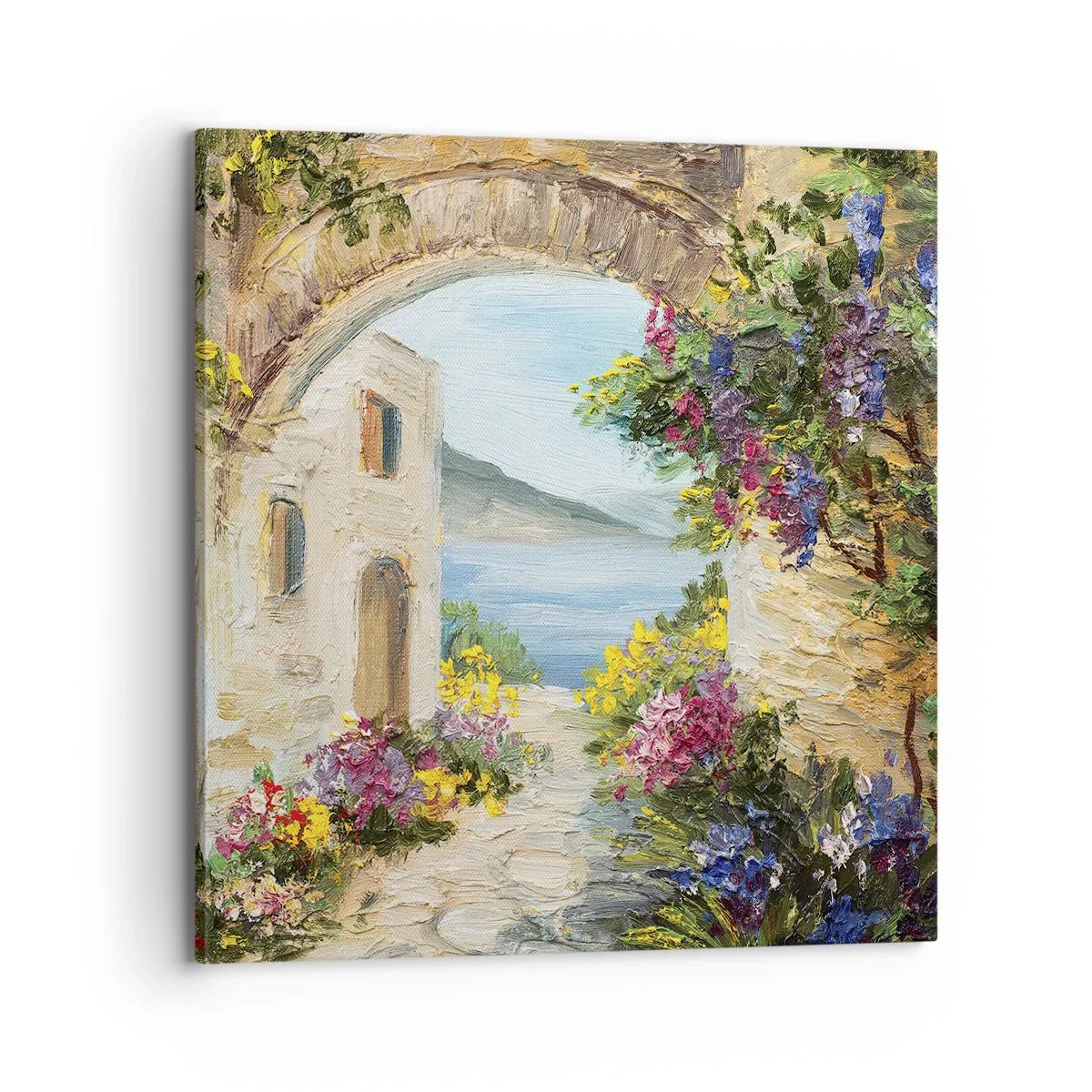 Schilderen op canvas - De charme van een kustprovincie - 70x70 cm