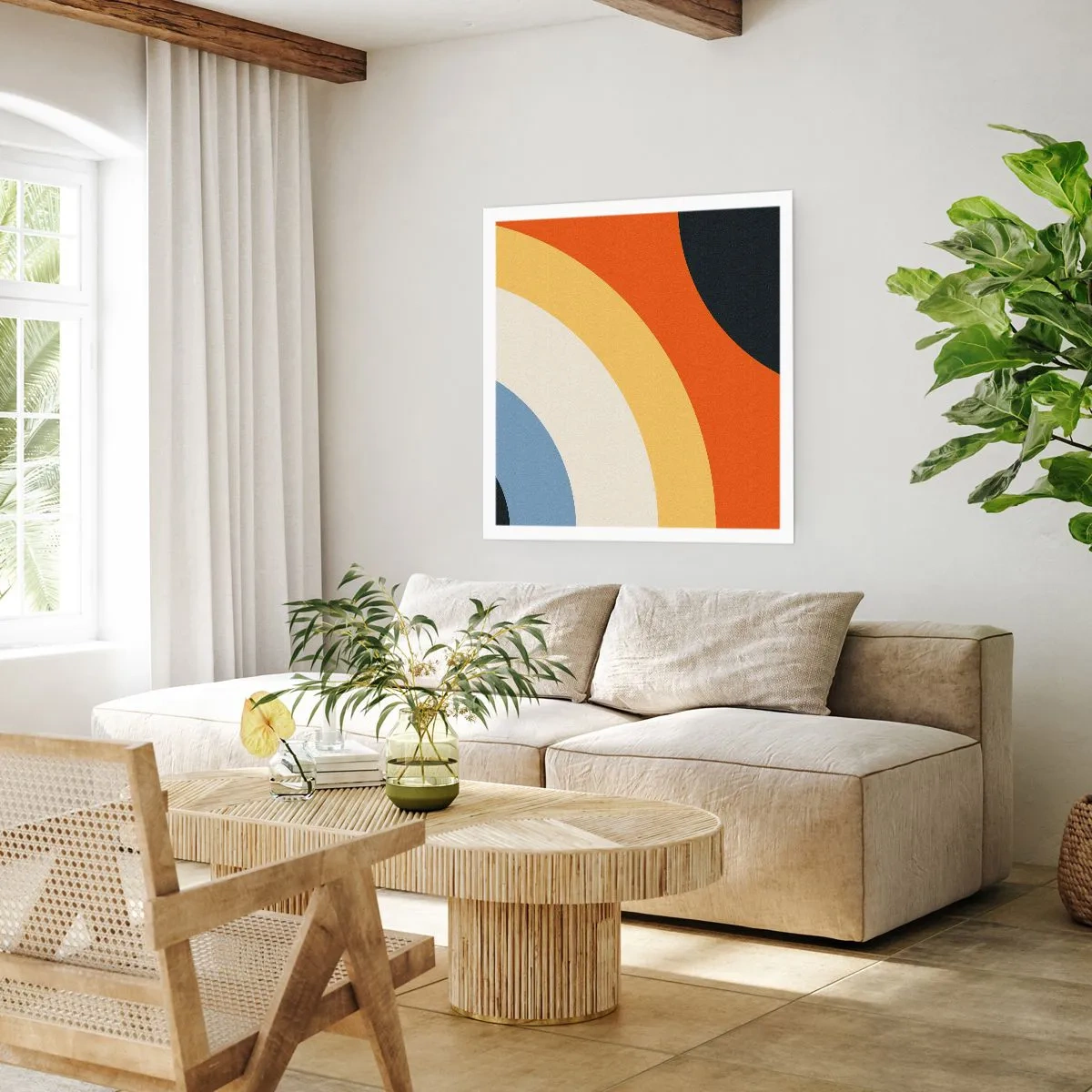 Poster - Naar mezelf toe - 60x60 cm