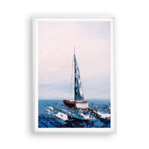 Poster in een witte lijst - Broederschap van de wind - 70x100 cm