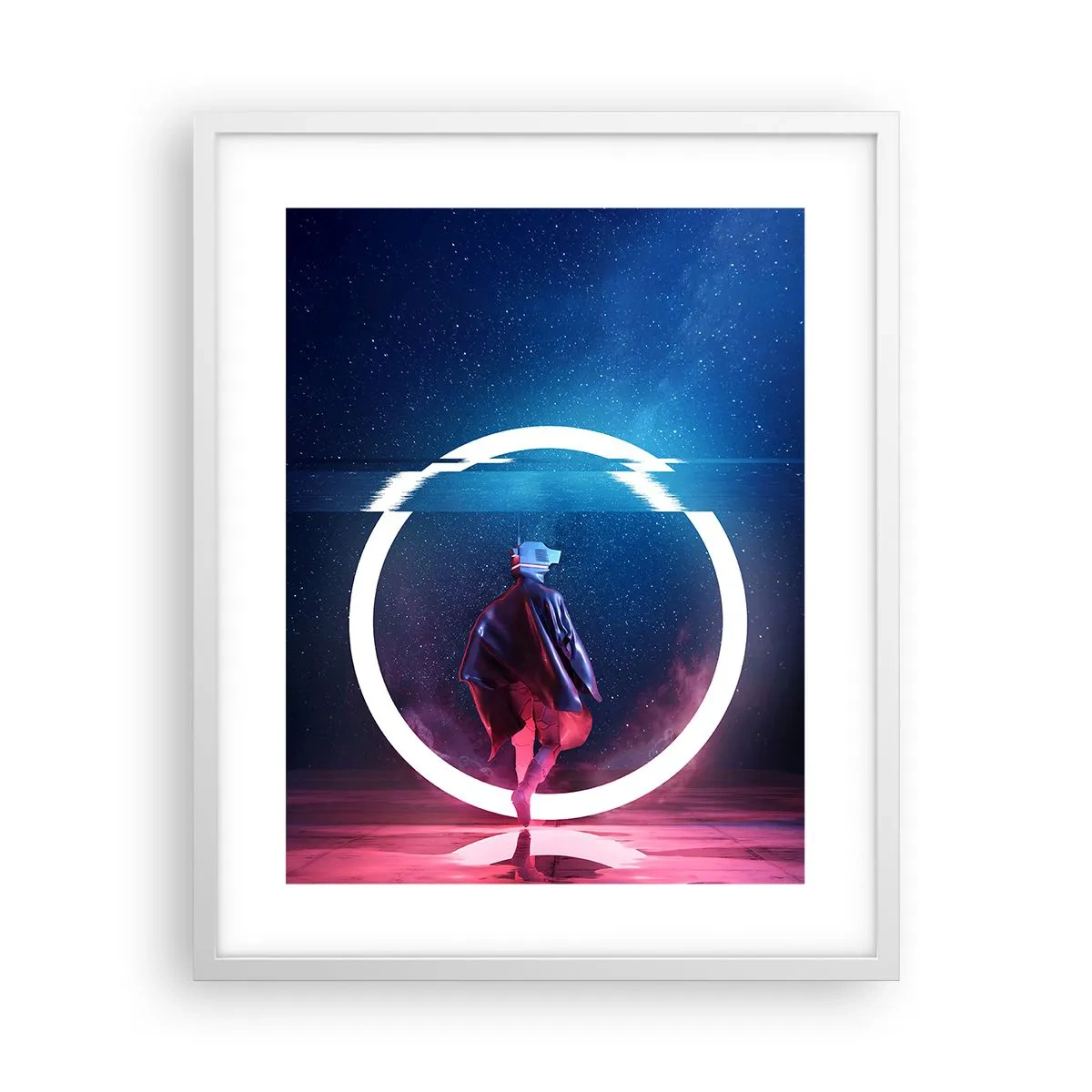 Poster in een witte lijst - Tussen werelden - 40x50 cm