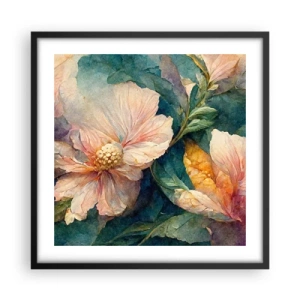 Poster in een zwarte lijst - Gewoon subtiliteit - 50x50 cm