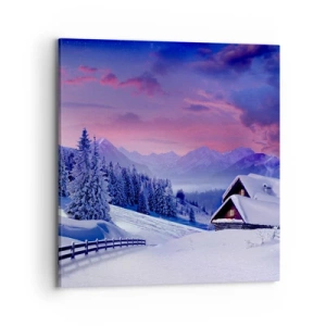 Schilderen op canvas - Stille nacht - 70x70 cm