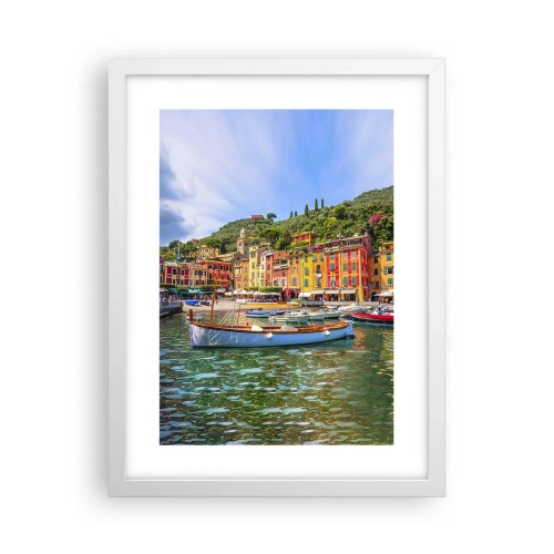 Poster in een witte lijst - Italiaanse ochtend - 30x40 cm