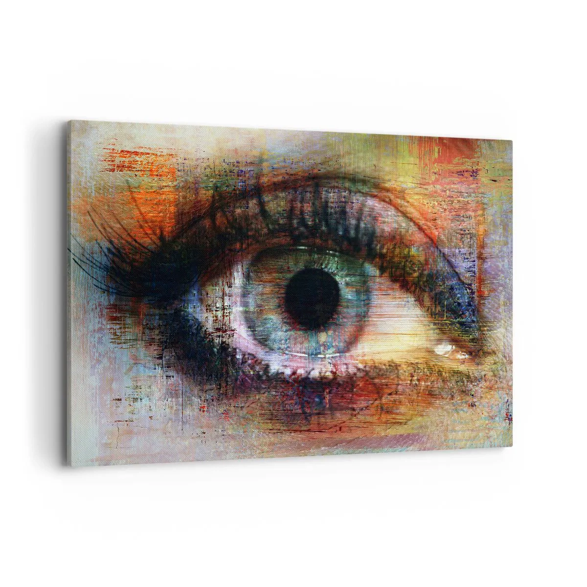 Schilderen op canvas - Je kunt in de ziel kijken - 120x80 cm