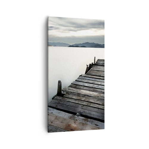 Schilderen op canvas - Dompel je onder in vrede - 55x100 cm