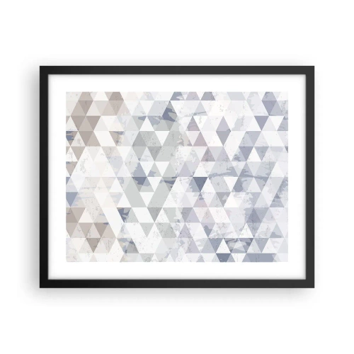 Poster in een zwarte lijst - In ritme op drie - 50x40 cm