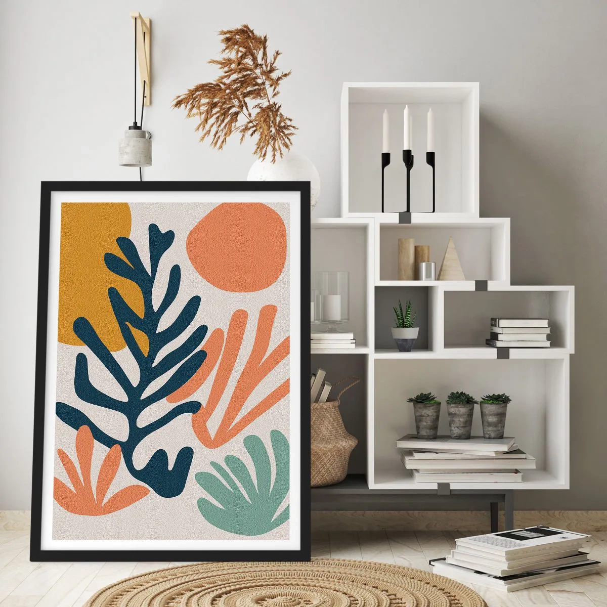 Poster in een zwarte lijst - Koraalzeeën - 40x50 cm