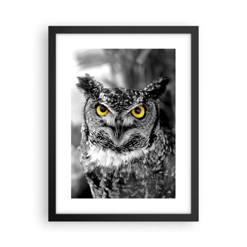 Poster in een zwarte lijst - Niets zal zich verbergen - 30x40 cm