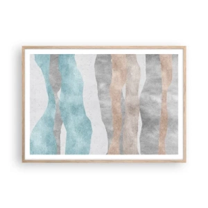 Een poster in een licht eiken lijst - Een studie van nabijheid - 100x70 cm