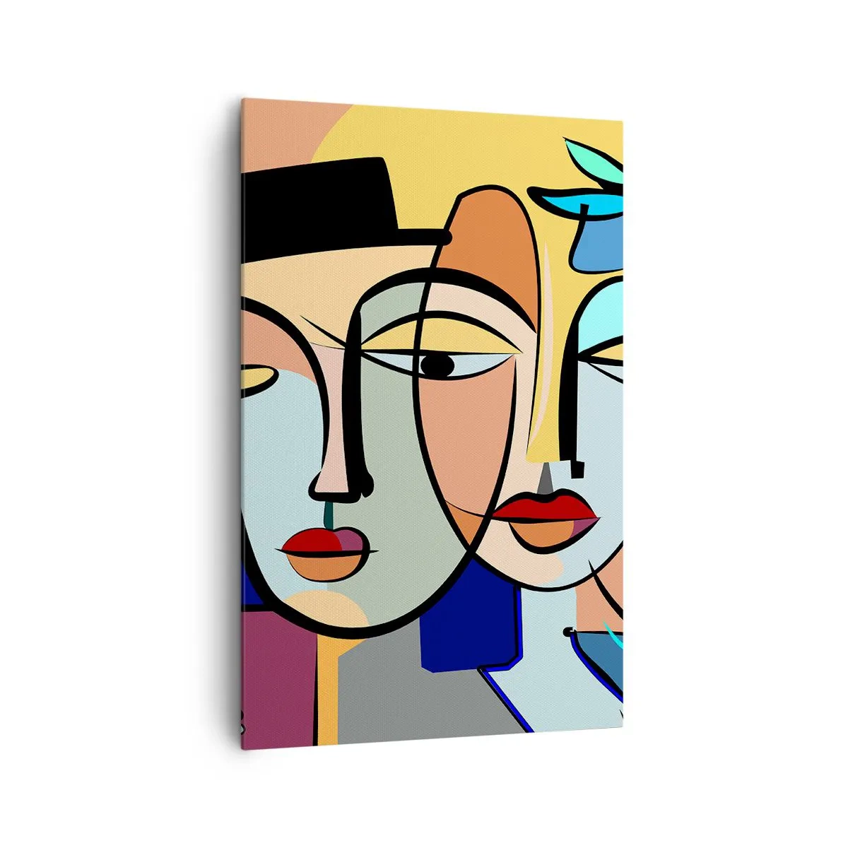 Schilderen op canvas - Picasso's randez-vous - 80x120 cm