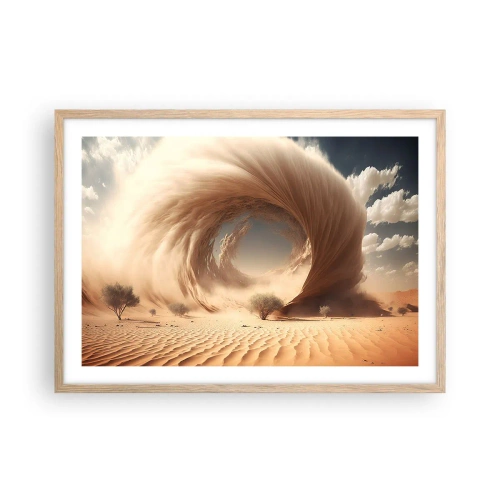 Een poster in een licht eiken lijst - Open portaal - 70x50 cm