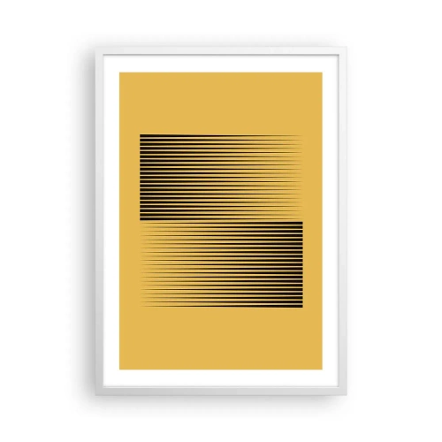 Poster in een witte lijst - Vierkant van tegenpolen - 50x70 cm