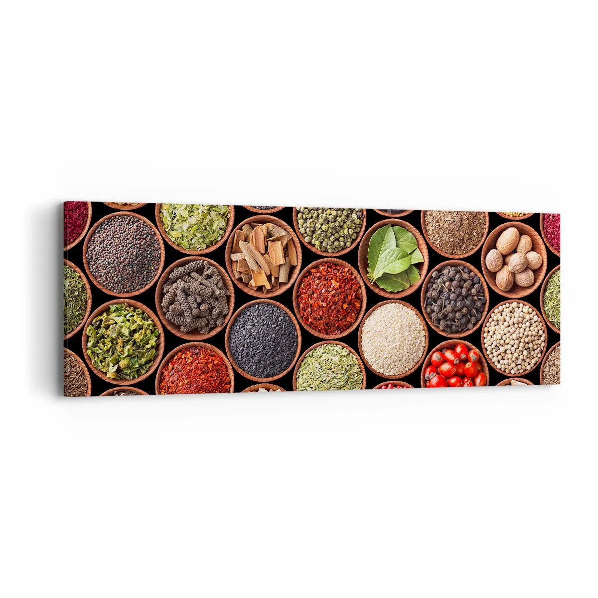 Schilderen op canvas - Alle smaken van de wereld - 90x30 cm