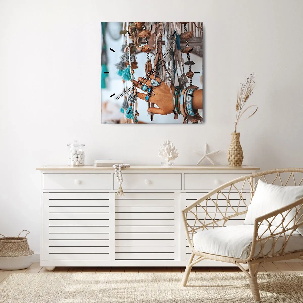 Wandklok - Klok - Lokale schatten - 40x40 cm