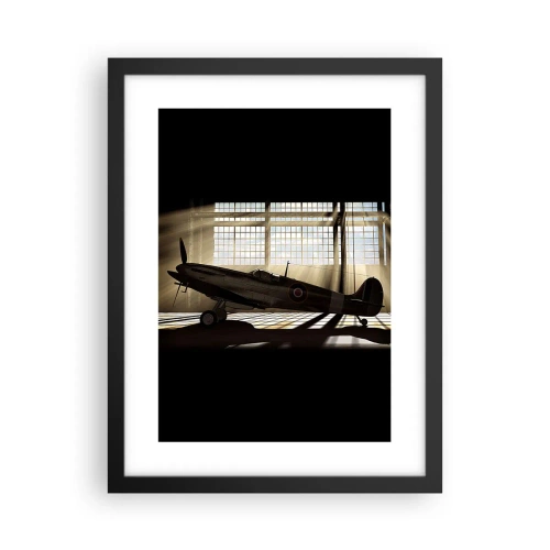 Poster in een zwarte lijst - De rust van een krijger - 30x40 cm