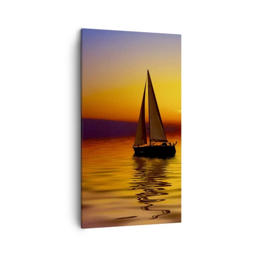 Schilderen op canvas - Hoe stil is het hier in de schemering... - 45x80 cm