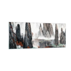 Schilderen op glas - Krachtige voogden - 100x40 cm