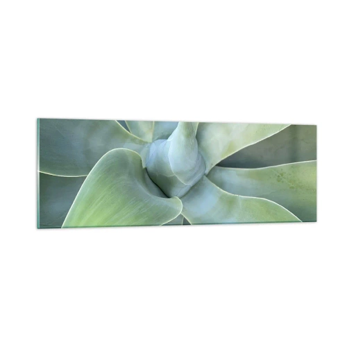 Schilderen op glas - De geboorte van groen - 90x30 cm