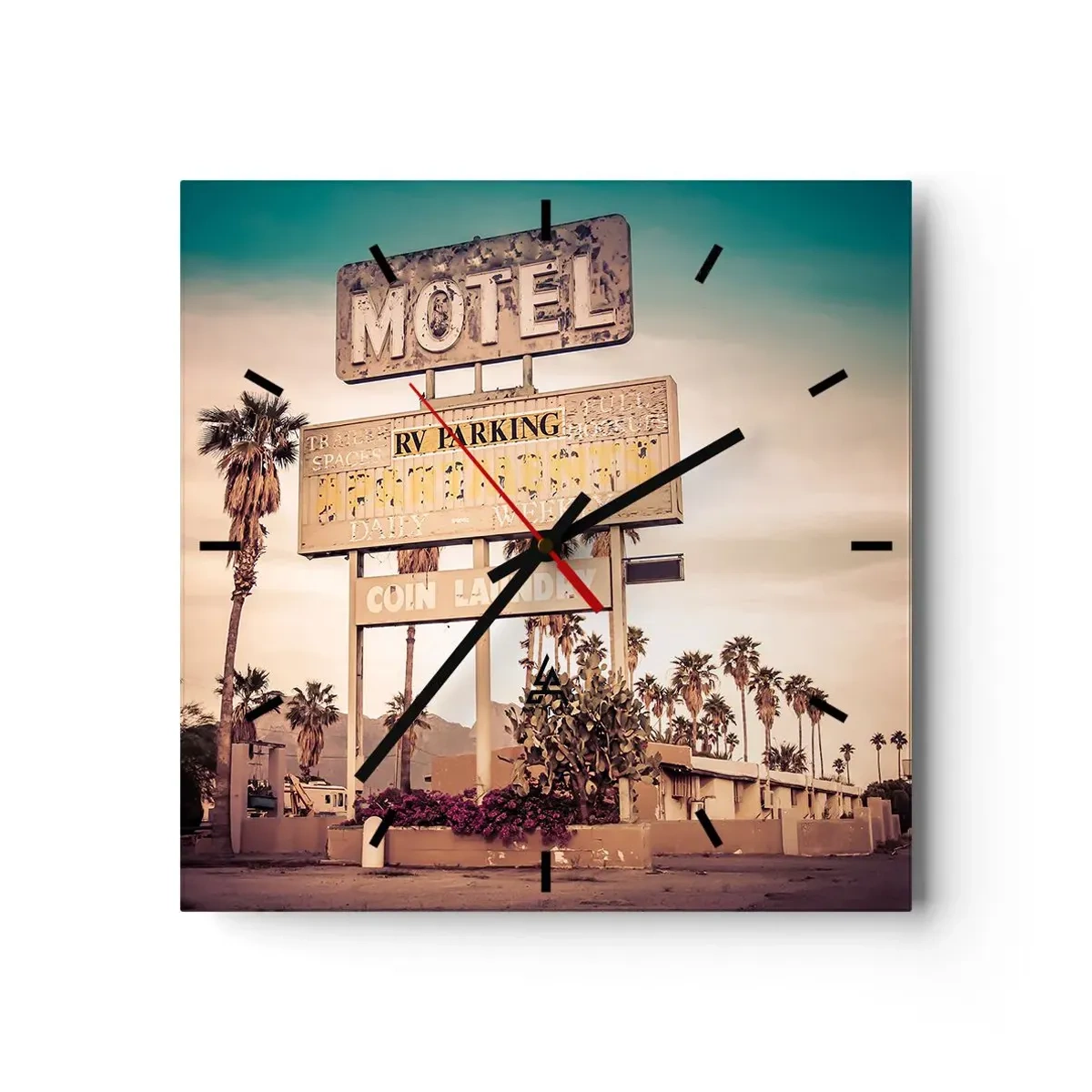 Wandklok - Klok - Hier staat de tijd stil - 40x40 cm