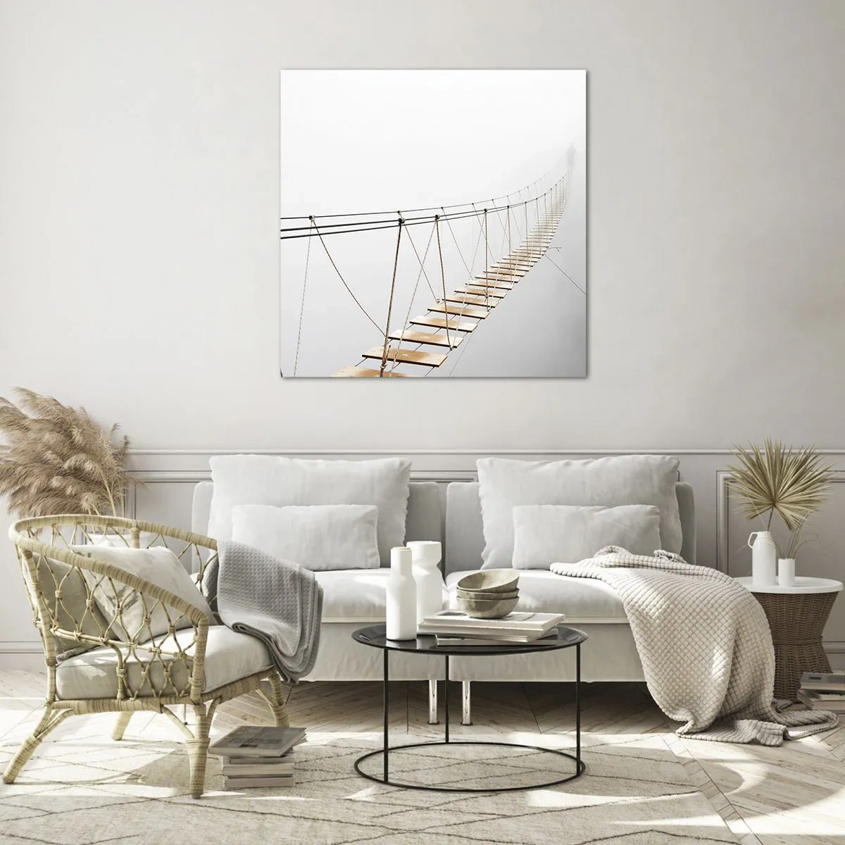 Schilderen op glas - Waar zal het je brengen? - 70x70 cm