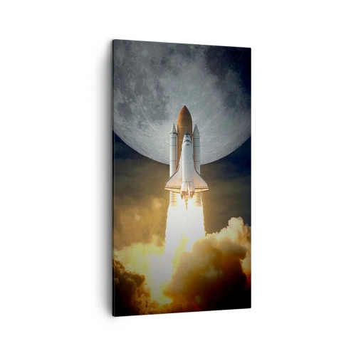 Schilderen op canvas - Het begin van een onaards avontuur - 45x80 cm