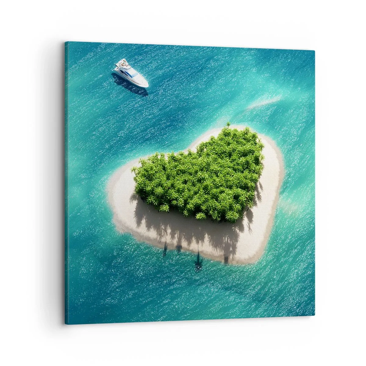 Schilderen op canvas - Ik hou van de zomer - 50x50 cm