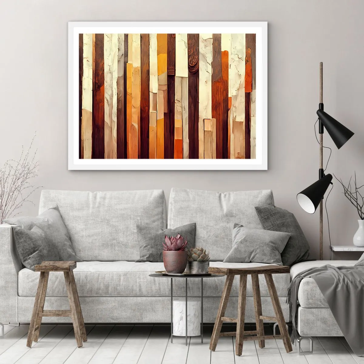Poster in een witte lijst - Anthem van de bosbomen - 40x30 cm