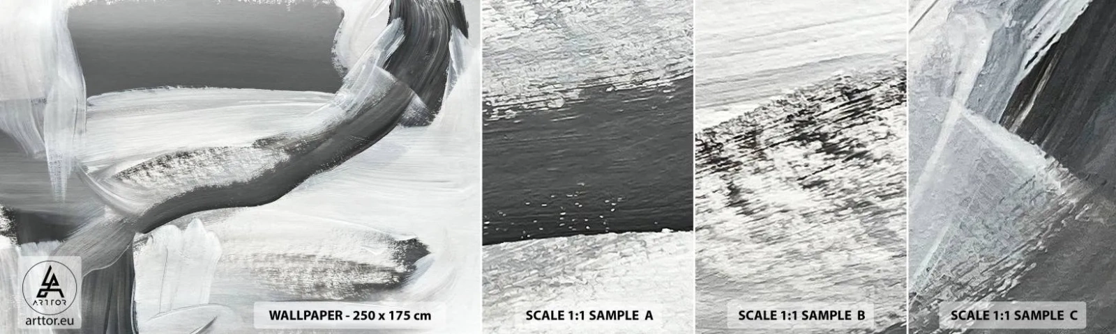 Fotobehang Staaltje Standard Eco - Een beslissende beweging - Deel, Verf, Mazance - 100x30 cm