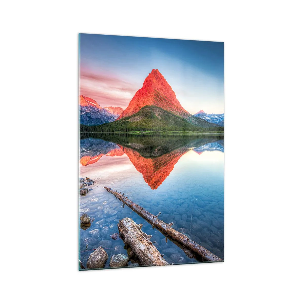Schilderen op glas - Warmte en koude - 70x100 cm