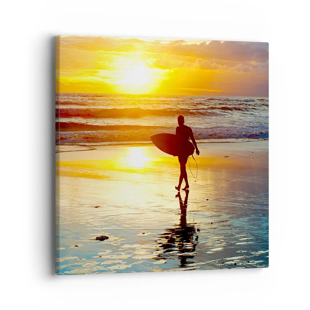 Schilderen op canvas - De terugkeer van de krijger - 40x40 cm